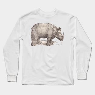 Dürers Rhinoceros Long Sleeve T-Shirt